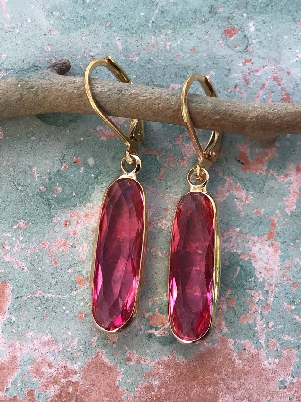 Sundance Charm Earrings Tourmaline tone quartz